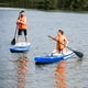 Goplus 11' Gonflable Stand Up Paddle Planche de Surf avec Pagaie en Aluminium Pompe – image 3 sur 10