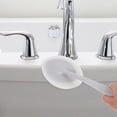 thumbnail image 2 of GOOHOCHY Cepillo de limpieza de esponja de mango largo, 1 pieza, herramientas de lavado con cabezal de cepillo reemplazable para cocina, inodoro, baño, gris y blanco. 1 cepillo y 2 cabezales de, 2 of 8