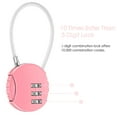 thumbnail image 2 of BiJun 2-Pack Combination Lock 3-Position Outdoor Waterproof Padlock for School Gym Lockers, Sports Lockers, Fences, Tool Boxes, Doors, Cases, Hasp Lockers, 2 of 5