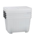 thumbnail image 6 of Callyne 30 L Clear Plastic Storage Box with Wheels, 4-Pack Clear Plastic Storage Latch Bin, 6 of 7