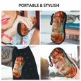 thumbnail image 6 of KLL Fantasy Underwater Jellyfish Print Eyeglass Case for Men & Women's Classy Travel Eyewear Holder Case Zipper Eyeglasses Case With Hook, 6 of 6