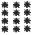 thumbnail image 1 of Fiudx Juego de Flores Navideñas, Decoración Brillante para Árbol, Coronas Brillantes, Adornos para Cajas de Regalo, Uso Interior y Exterior, Decoración para Celebraciones Navideñas, 12 Flores con Pin, 1 of 3