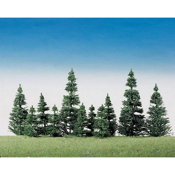Faller Model Railroad/Train Layout Scenery Conifer Trees Silver Firs 2-4in. Tall