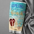 thumbnail image 5 of Athenstics Stainless Steel Tumbler 20oz Some Girls Are Just Born With The Beach In Their Souls Beach Lover Mug With Lid Turtle Starfish Going To The Beach Gifts Insulated Cup, 5 of 6