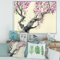 thumbnail image 2 of Designart 'The Japanese Tree With Purple Flowers On' Traditional Framed Canvas Wall Art Print, 2 of 5