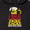thumbnail image 3 of Instant Message - Zicke Zacke Hoi Hoi Oktoberfest - Men's Pullover Hooded Fleece Sweatshirt, 3 of 6
