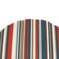 thumbnail image 4 of Jordan Manufacturing 18" x 18.5" Cambridge Red Stripe Square Contoured Outdoor Chair Pad Seat Cushion, 4 of 8