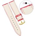 thumbnail image 2 of Correa de reloj de repuesto de cuero genuino multicolor resistente al agua para hombres y mujeres G-red (14 mm) Feliz Sencillez, 2 of 4