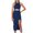 Dark Blue, variant on successthop Cocktail Dresses for Women Evening Party Ribbed Knit Cut Out Sleeveless Midi Clothes Ladies Split Dress Red