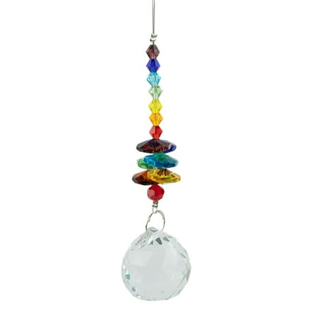 

Rainbow Heart Crystal Bead Wind Chimes Pendant Glass Hanging Decor Ornament Gift