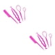 thumbnail image 1 of Guardurnaity Herramienta de cola de caballo para el cabello con de tracción Accesorio de peinado duradero Decoraciones de peinado versátiles montó rojo 2Conjunto, 1 of 6