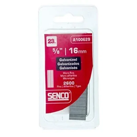 Senco 5/8 In. 23 Ga. Straight Strip Galvanized Micro Pins 2,600 Pk