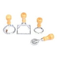 thumbnail image 1 of ESTONE Ravioli Stamp Set, Ravioli Cutters with Wooden Handle and Fluted Edge Pastry Cut, 1 of 12