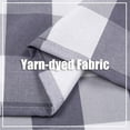 thumbnail image 6 of PinShang Buffalo Checkered Tablecloth, Wrinkle Resistant Heavy Weight Yarn Fabric Plaid Table Cover, for Kitchen Dinning Tabletop, Gray + White, 55"*70", 6 of 7