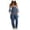 *Dark Blue, variant on ClodeEU Women's Summer Denim Bib Overalls,Spaghetti Strap Loose Jumpsuit with Pockets Dark Blue,Womens Plus S