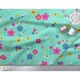 thumbnail image 2 of Soimoi Silk Fabric Artistic Flower Printed Fabric 1 Yard 42 Inch Wide, 2 of 3