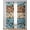Light Blue, variant on Purple Brown Sheer Curtains 84 Inch Length 2 Panels Set for Living Room/Bedroom, Rustic Farmhouse Dog Paw Vintage Kitchen Curtains Grommet Semi-Sheer Curtains Drapes Voile Window Treatments 42"x84"x2