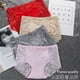 thumbnail image 4 of Ropa interior de algodón para mujer, bragas de encaje Sexy de cintura media, calzoncillos huecos para mujer, calzoncillos de elevación de cadera, lencería de talla grande, ssy58, 4 of 5