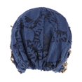 thumbnail image 4 of kurtrusly Bonnet de Mode pour Femmes Confortable Chapeau de Chimiothérapie Anti-Cancer Bleu Foncé 1Set, 4 of 6