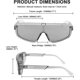 thumbnail image 4 of Retro Aviator Square Sunglasses Sport Siamese S Goggles For Men Women B2722, 4 of 5