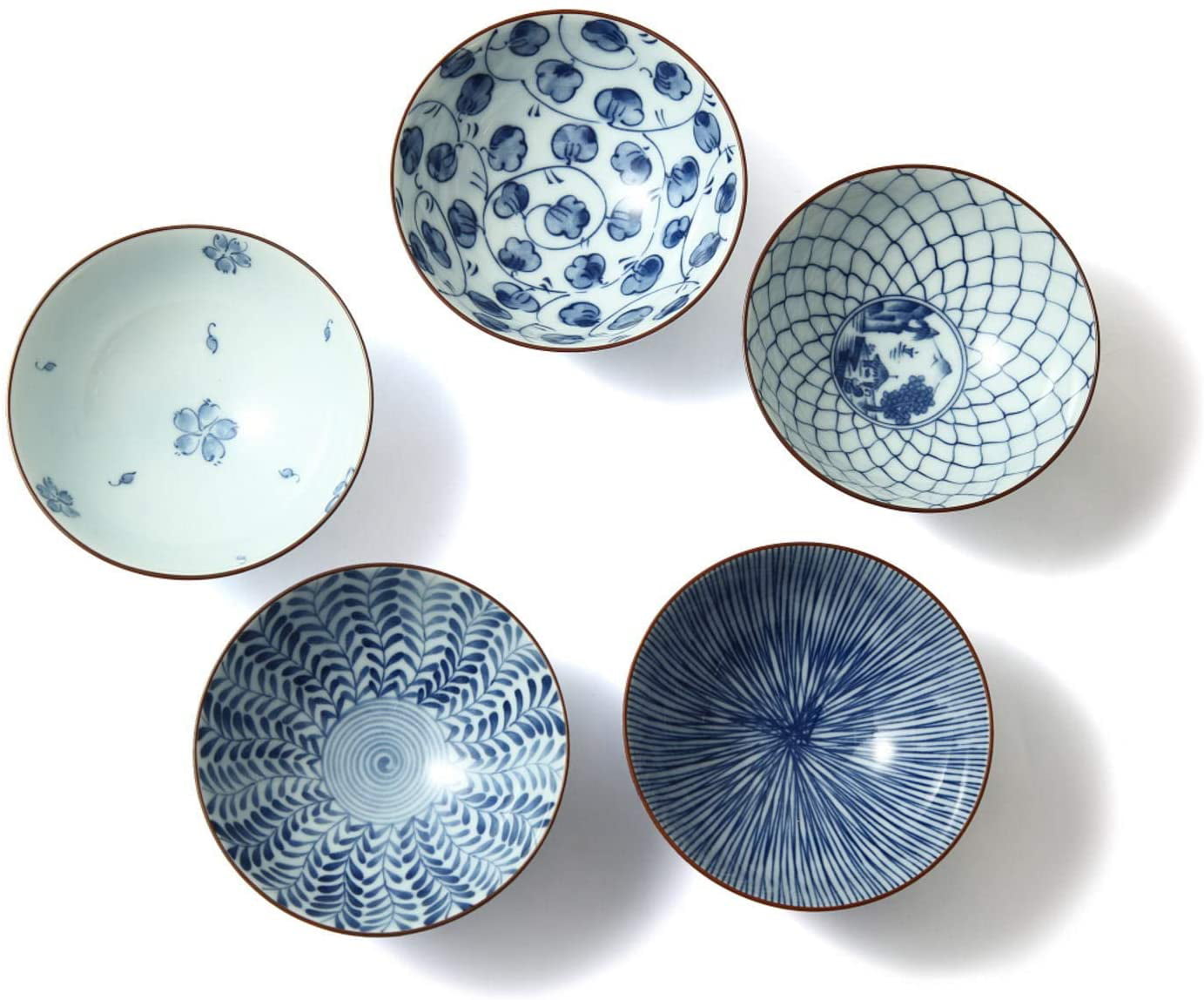 5 Small Bowls Set Saikai Pottery Japanese Ceramic Japanese Style Small Bowls Set from Japan 13033 