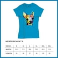 thumbnail image 5 of Tee Hunt Dean Russo Cute Chihuahua T-Shirt Neon Colorful Dog Women's T-Shirt Tee, Light Blue, XX-Large, 5 of 5