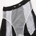 thumbnail image 5 of SGMVNU Men's Beach Board Shorts with Mesh Liner Elastic Waist Swim Trunks Bathing Suit Swimwear with Pockets, 1-Black, Size 4XL, 5 of 8