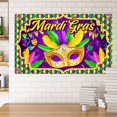 thumbnail image 4 of Yhmxh Carnival Decorations Carnival Theme Party Decorations New Mardi Gras Background Cloth Mardi Gras Mask Masquerade Carnival Theme Polyester background, 4 of 6