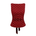 thumbnail image 5 of WEIWEN Spaghetti Strap Tank Top for Women Sleeveless Ribbed Knit Vest Shirts Slim Fit Summer Going Out Camisole Womens Tank Tops Red, L, 5 of 7