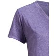 thumbnail image 2 of Expert Brand Women's Heather Natural Feel V-Neck T-Shirt, Heather Purple, Small, 2 of 4