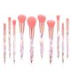 thumbnail image 3 of 10 in 1 Professional Premium Crystal Style Diamond Cut Handle Makeup Brushes with Holographic Makeup Bag (BLUE), 3 of 4