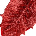 thumbnail image 3 of 15 piezas de flores artificiales de Pascua rojas con purpurina, flores artificiales de Navidad, decoraciones con clips para adornos de árbol de Navidad, guirnaldas para fiestas de bodas, 3 of 5