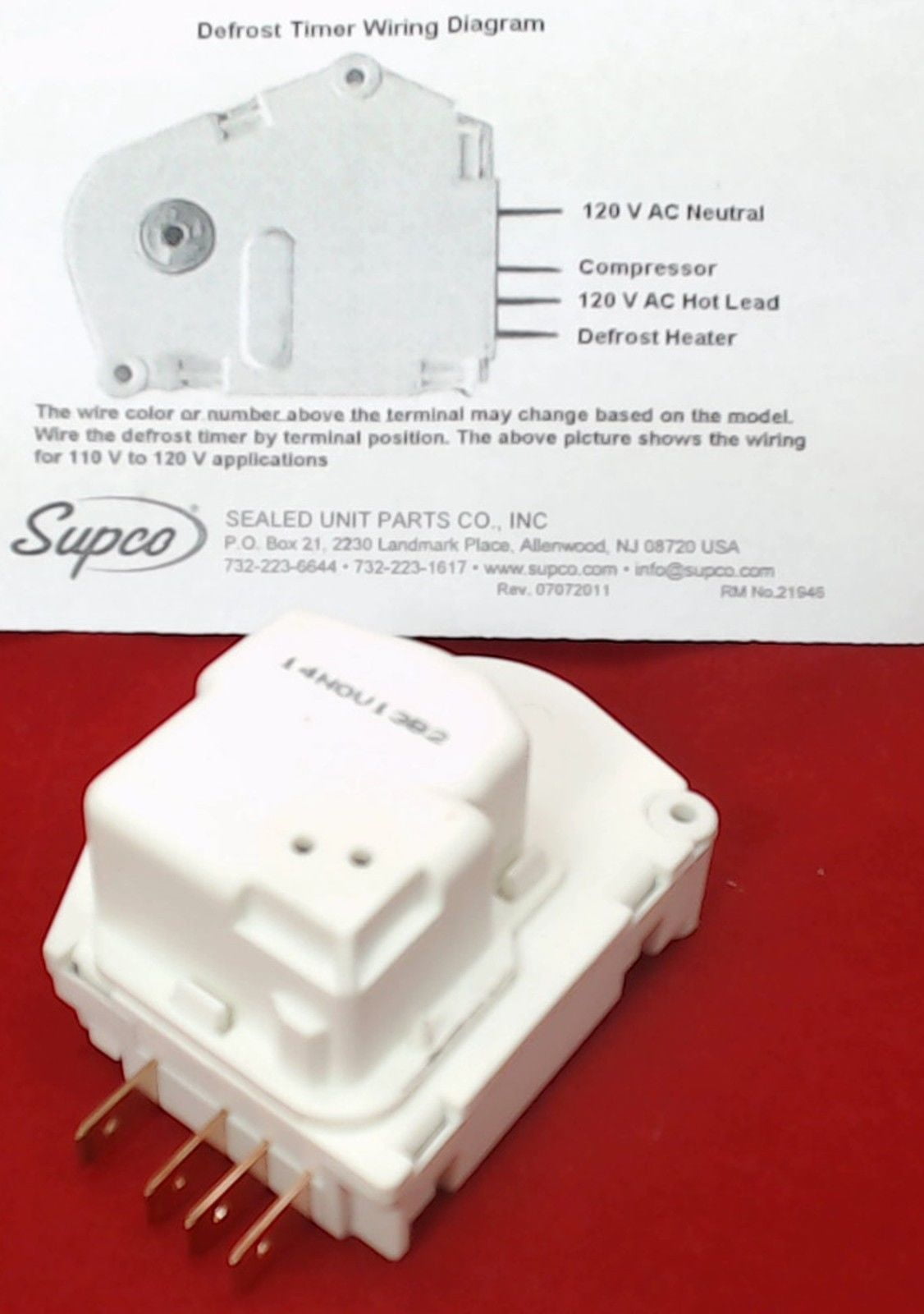 3081180, Refrigerator Defrost Timer, 7014648
