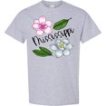 thumbnail image 3 of Inktastic Mississippi Magnolia Flowers and Leaves T-Shirt, 3 of 5