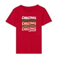 thumbnail image 2 of Busydd Christmas Shirts for Women Trendy Holiday Graphic Round Neck Womens Tops Comfortable Casual Cotton Short Sleeve Womens T Shirts M, 2 of 5