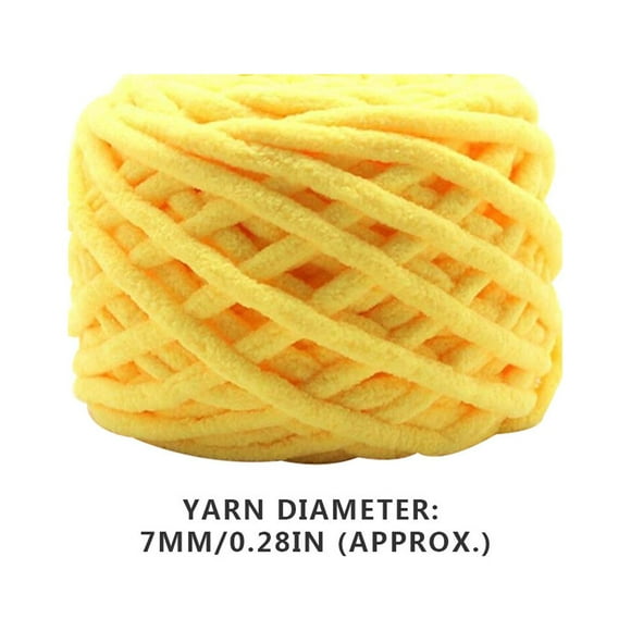 Cotton Blend Polyester Knitting Yarn Sweater Knitting Weaving Crochet Thread Scarf Sweater Knitting Accessories, Yellow