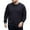 Black, variant on Sweatshirts for Men Plus Size Loose Fit Crew Neck Solid Color Air Layer Pullover Sweatshirt Long Sleeve Top for Athletic and Casual Use