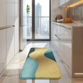 thumbnail image 4 of Teal Gold Marble Pattern Kitchen Rug Mat,Kitchen Runner Rugs Non Skid Washable,Decorative Kitchen Floor Mats for Kitchen,Sink,Laundry,17"x47.2", 4 of 7