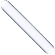 Pink B.O.B. Large Tapered Glass Anal Plug - Clear