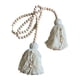 thumbnail image 2 of Abrazaderas de cortina rústicas de madera para sala de estar decorativa de estilo rústico blanco, 2 of 8