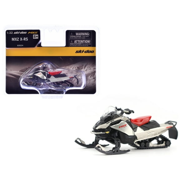 Ski-Doo MXZ X-RS Snowmobile Spartan Red and Gray Metallic 1/32 Diecast Model by BRP Models