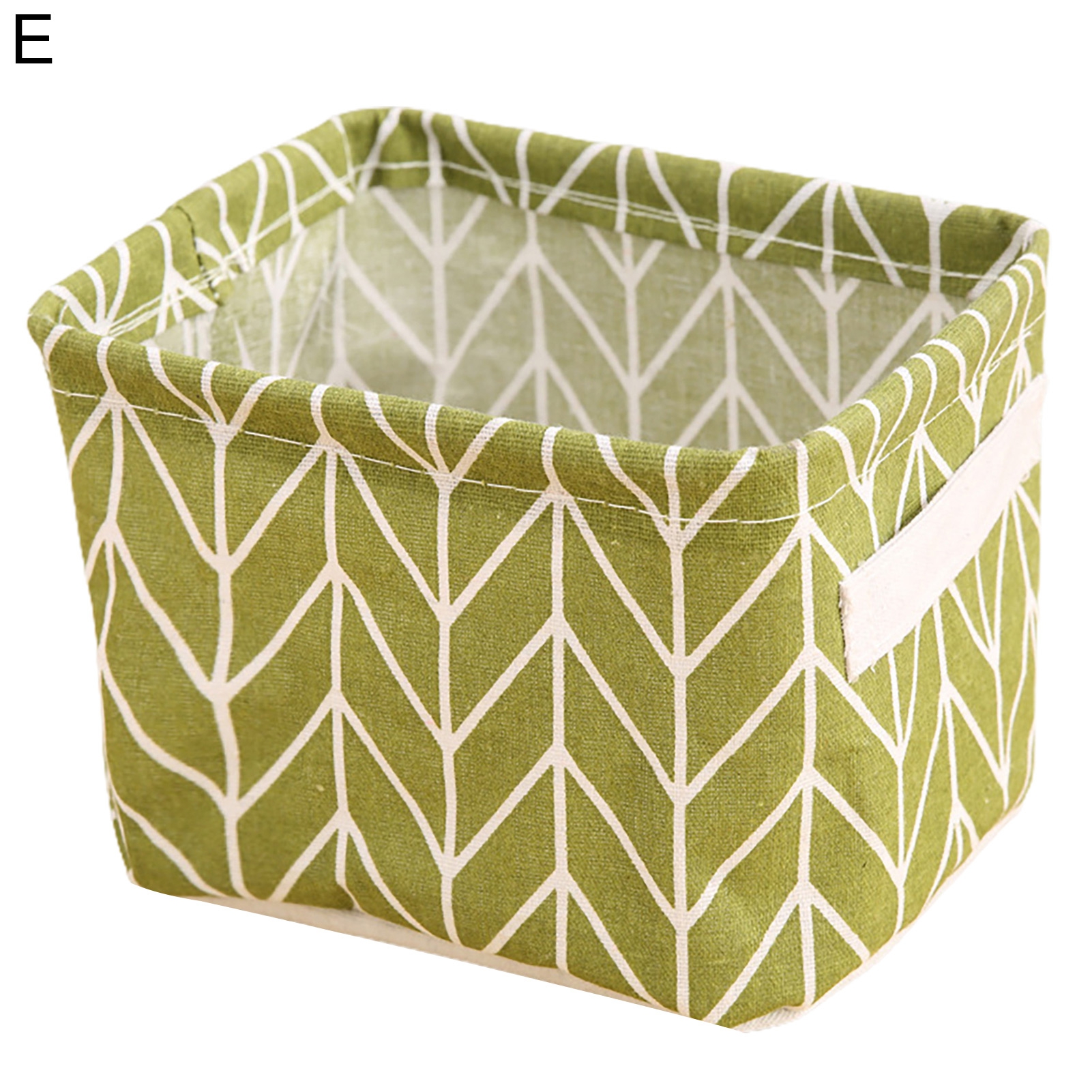 Decorative Storage Bin with Handle Cotton Flax Widely Usage Organizer