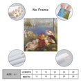 thumbnail image 2 of Pierre Auguste Renoir Print Painting Girls on The Seashore Wall Art Poster Gifts Bedroom Prints Home Decor Hanging Picture Canvas Painting Posters 20x20inch(50x50cm), 2 of 5