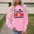 thumbnail image 2 of HUITKMM Sweat à Capuche Blanc pour Femmes, Sweat Imprimé Sans Capuche, Coupe Ample, Décontracté, 2 of 4