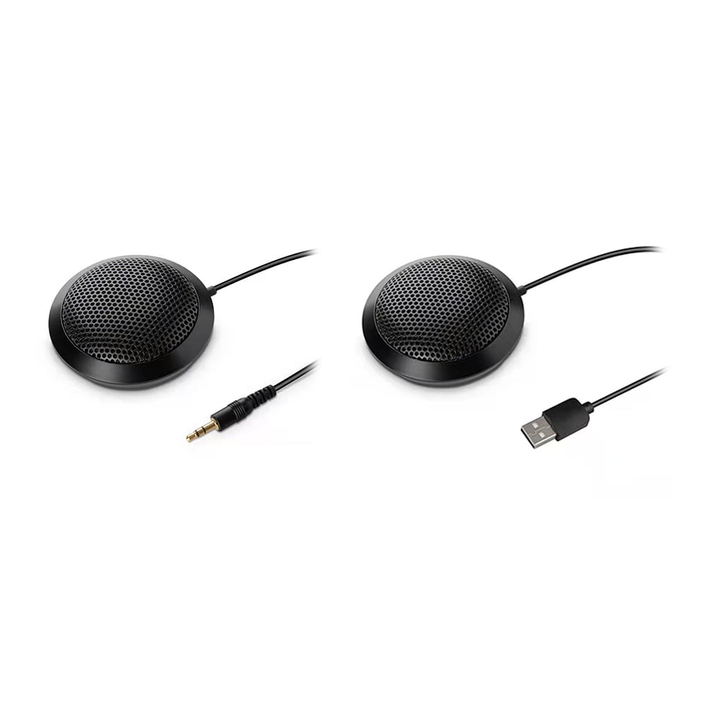 FLOF Desktop 3.5mm Conference Microphone 360 Omnidirectional PC Condenser  Mic - Walmart.com
