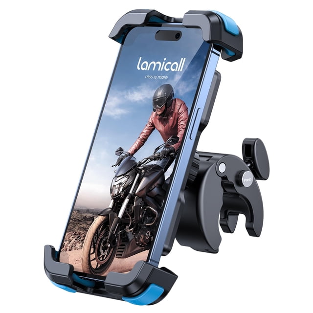 Soporte para manillar de motocicleta Lamicall, color azul