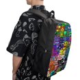 thumbnail image 5 of Geometry Dash Cube Backpack Casual Daypack School Bag Bookbag Satchel Rucksack Shoulder Adult, 5 of 5