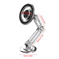 thumbnail image 4 of Tignapoo 2024 Universal Magnetic Car Phone Mount - 360° Rotatable, Anti-Shake, Durable Zinc Alloy, Strong Adhesive Base, Compatible with All Vehicles, Silver Finish, 4 of 6