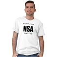 thumbnail image 4 of NSA We've Got Your Number Bad Rebel Men's Graphic T Shirt Tees Brisco Brands M, 4 of 4