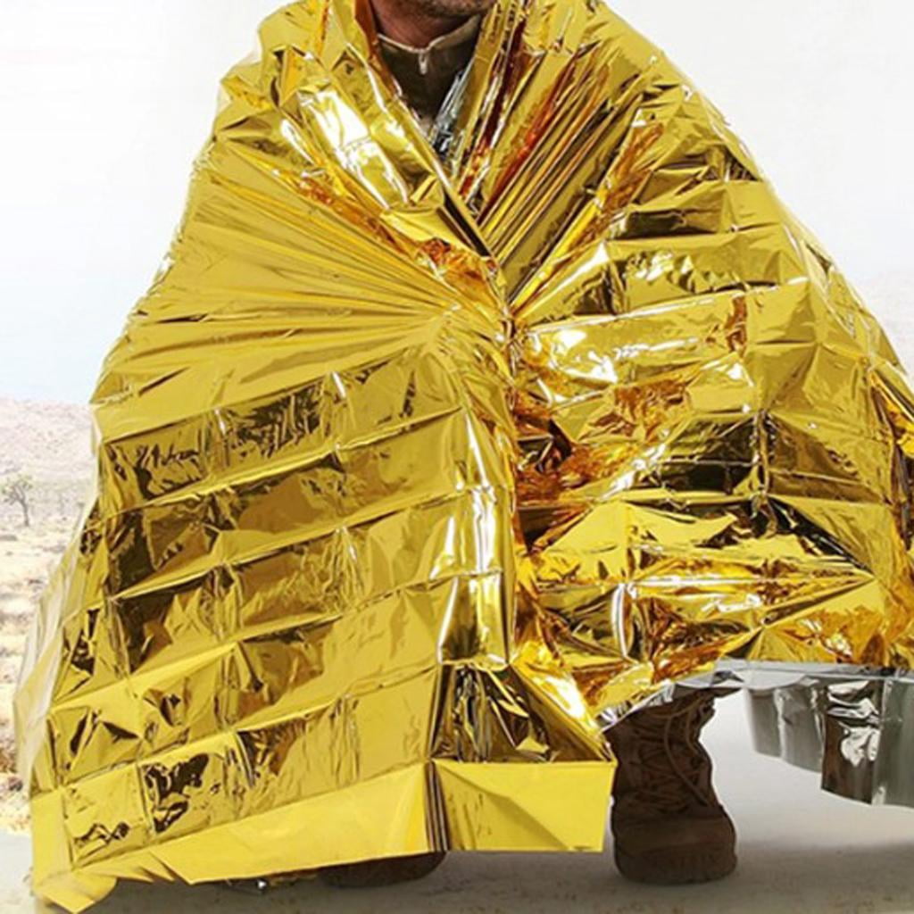harayaa Pack of 2-3 Outdoor Emergency Blankets for Outdoor Adventures - Essential Gear for Survival 2 Pcs